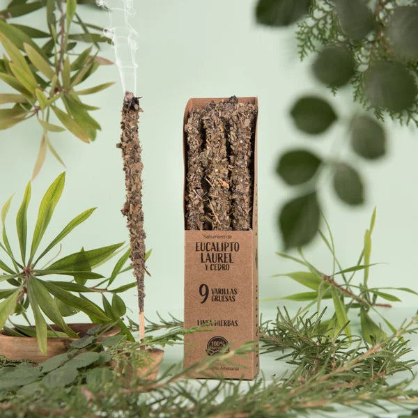 Eucalyptus, Laurier & Ceder - Wierook voor Zuivering & Nieuwe Wegen